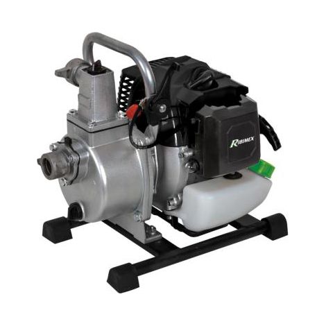 Ribimex – Motopompe portative 1,5 hp 42,7cc – Débit 8m3/h – Hauteur d'aspiration max 8m – Moteur monocylindre 2 temps
