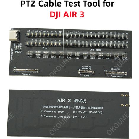 Pièces de rechange pour la carte de test du câble de signal DJI Air 3 et la carte de test du câble coaxial Mavic Air 3.
