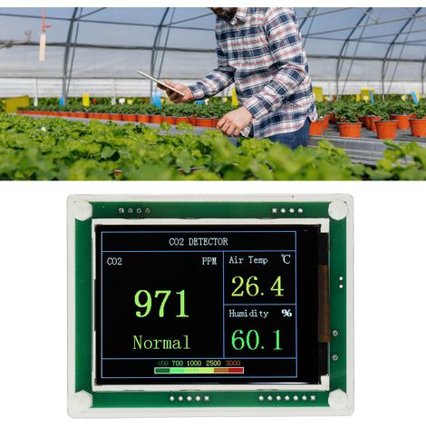 Kohlendioxid-Detektor (CO2) für den Hausgebrauch, hochpräziser Sensor, Luftqualitätsmessmodul, Staubsensor für die Luftqualität (1/5)
