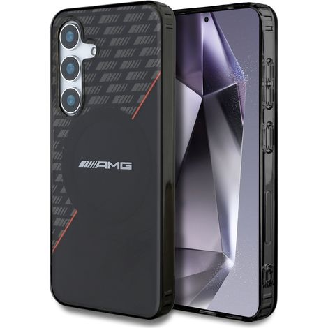 Funda negra de doble capa AMG MagSafe para Samsung Galaxy S25 Plus (1/5)