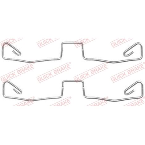 Kit d'accessoires, plaquette de frein à disque Quick Brake 109-1633 AUDI