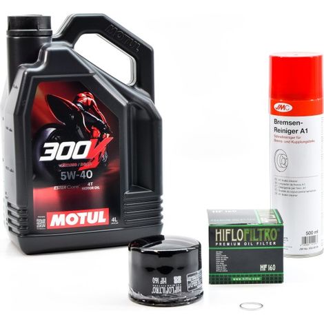 Kit Entretien Vidange pour BMW R 1200 GS de 2017 à 2018 - MOTUL 300V ROAD RACING 5W40 4L