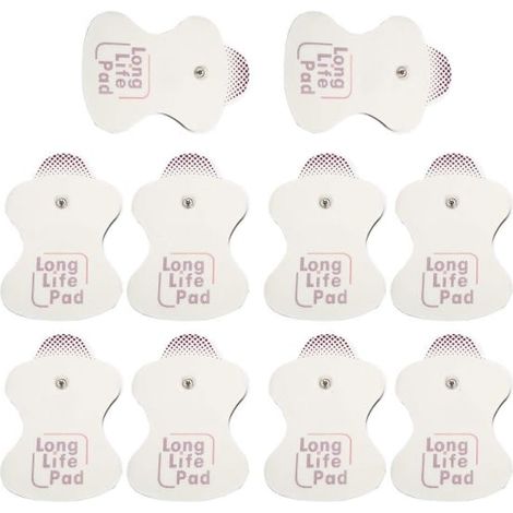 Lot de 10 électrodes compatibles avec Omron – Remplacement longue durée des électrodes de massage (10 pièces) (1/5)