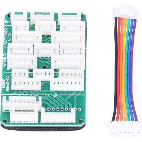 Adaptateur d'extension de charge équilibrée pour batterie lithium 2-6S avec carte de charge parallèle (1/5)