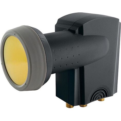 Digitales Quattro-LNB rauscharmer Signalumsetzer Anthrazit 40 mm/ Sun Protect