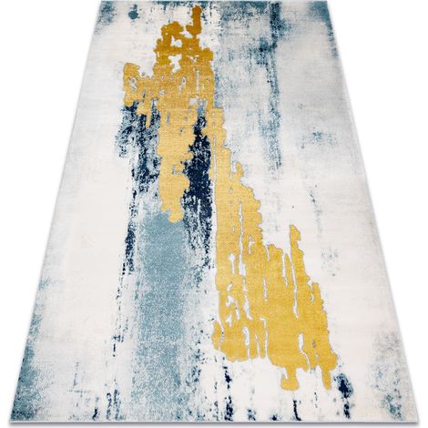 Exclusive EMERALD Carpet 1025 glamour, stylish vintage blue / gold multicolour 180x270 cm