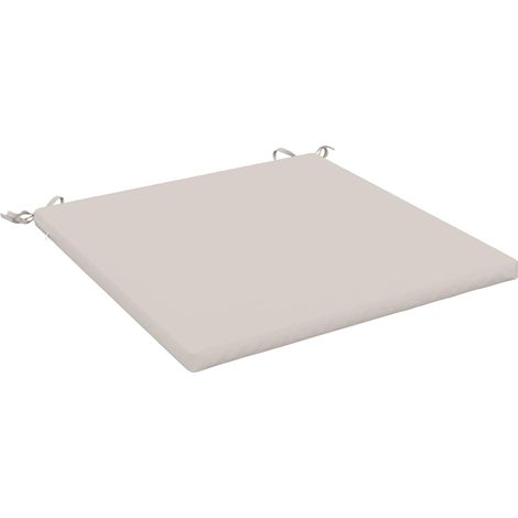 Coussin de siège 1 pièce SOEST 100 % polyester Blanc vidaXL