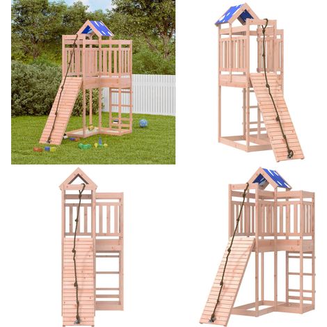 Spielturm Massivholz Douglasie - Holzspielplatz - Kinderspielturm - Spielgeräte Für Garten - Outdoor Spielzeug - Klettermöglichkeiten - Home & Living