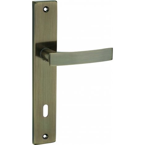Set maniglie HEMERA E215 con foro chiave, bronzo anticato – THIRARD