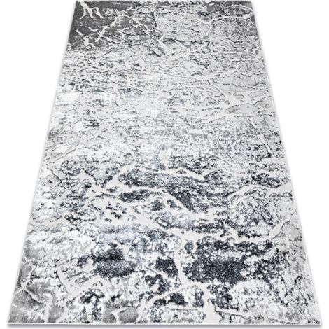 Modern MEFE Teppich  6182 Beton - Strukturell zwei Ebenen aus Vlies grau grey 120x170 cm