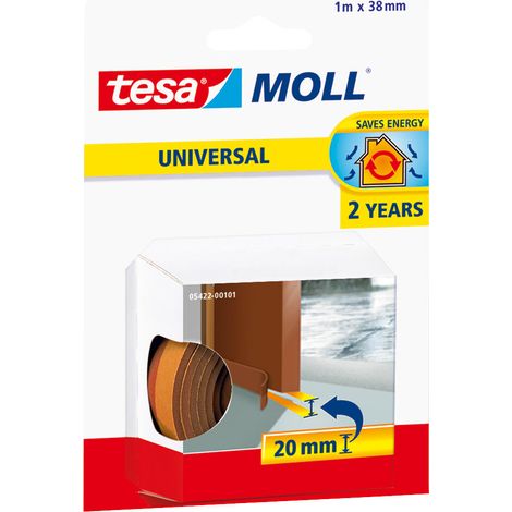 Bande isolante calfeutrage bas de porte 1m x 38 mm TESA (1/4)