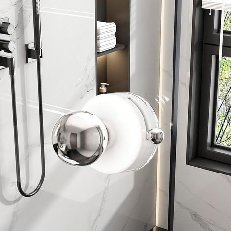 Maniglia per porta a ventosa, maniglia adesiva per mobile, bracciolo per porta scorrevole da cucina, facile da installare, adatta per finestre (bianca) (1/3)