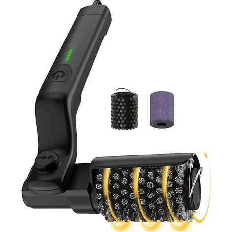 Brosse électrique pour barbecue, 2600 mAh, 3 vitesses, tête de brosse en acier inoxydable, accessoires de nettoyage pour barbecue et camping. (1/5)
