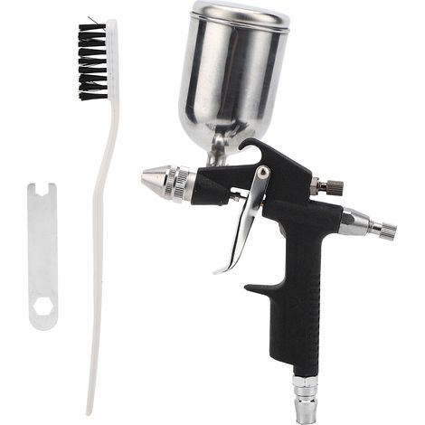 Pistolet pneumatique de peinture K-3, calibre 0,5mm, godet supérieur, haute atomisation, pour travaux automobiles, industriels, navals et menuiserie. (1/5)