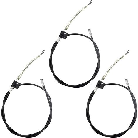 3 Pièces Câble de Remplacement de Levier Durable Fauteuil Inclinable Câble 96 cm Pièces de Rechange Fauteuil pour Chaises Longues Canapés Fauteuils - Noir (1/5)