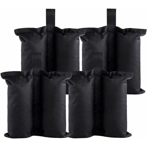 royaluxe - Sac de sable pour tonnelle, sac de sable lourd à double couture, sac de poids avec 4 sacs de lestage pour pieds de tente pop-up, auvent de tente, sac de sable extérieur (1/5)