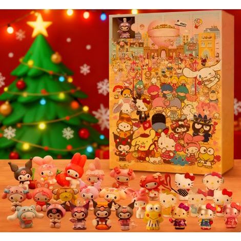 Trimec – Sanrio Adventskalender 2025 – 24 Kawaii-Überraschungen – Weihnachtsdekoration für Kinder – Niedliche Figuren und Accessoires (1/5)