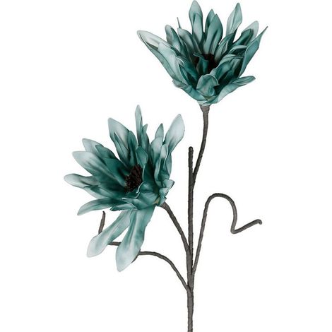 Fleur Artificielle Anémone Bleue en Polyéthylène Haute Tige 98cm