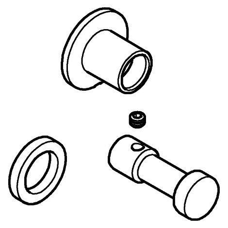 GROHE bouton d'inversion 48637, cool sunrise brossé, 48637GN0