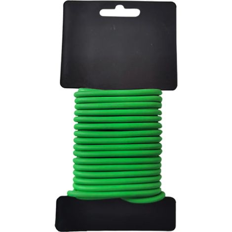 Cordon de tuteur souple en TPR vert, idéal pour les tomates, les rosiers et les vignes. Peut servir de support à la maison ou d'accessoire de jardin. Vert (2,5 mm x 10 m) (1/5)