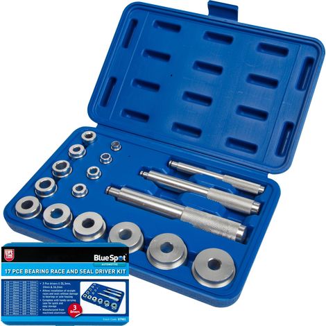 BlueSpot 17pc Aluminium Bearing Race and Seal Driver Kit Garage Tool Set (1/3)