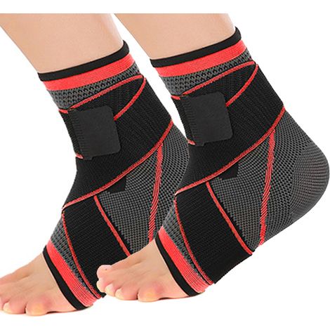 Support De Cheville - Soutien Réglable Pour Tendon Et Articulation - Pour Activités Sportives Et Rééducation - Par Paire (1/5)