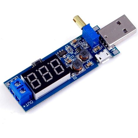 DC Step Up Down Power Module USB 5V to 3.3V/12V Boost Buck Converter Adjustable Voltage Converter (1/5)