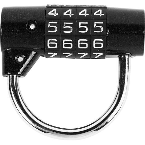 Cadenas à combinaison haute sécurité, réinitialisable et portable à 4 chiffres, pour casier d'école, de gymnase ou boîte à outils (1/5)