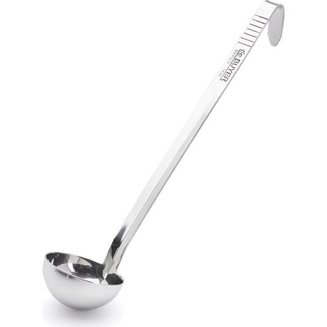 Louche Inox - 1 Pièce - Acier Inoxydable - Manche Ergonomique - Cuisine Professionnelle - Diamètre 8 cm (1/4)