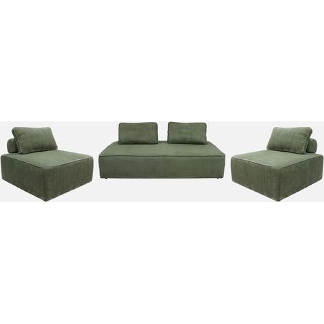 Sofá modular de pana, 4 plazas (1/5)