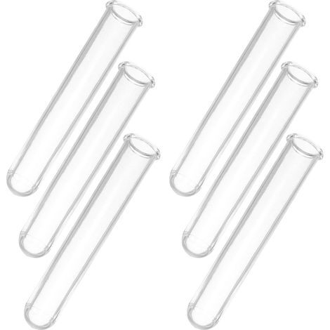 Tubes à Fleurs en Plastique Transparent Lot de 6 Tubes Hydroponiques 12cm pour Propagation de Plantes Décoration Bureau Maison (1/5)