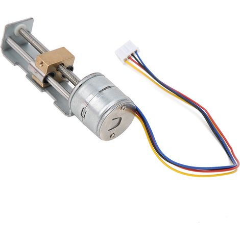 Moteur pas à pas linéaire miniature avec vis mère et écrou, 2 phases 4 fils pour projets DIY, glissière de 20mm (1/5)