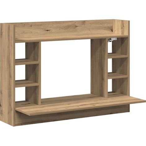Maison Exclusive - Scrivania a parete rovere artigianale 105 x 48 x 75 cm