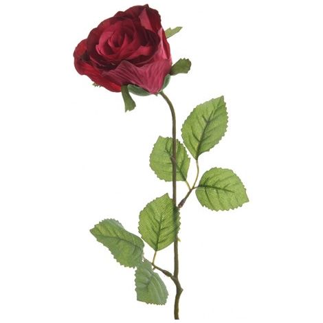 ROSA DECORATIVA ROSSO SCURO H45CM (1/2)