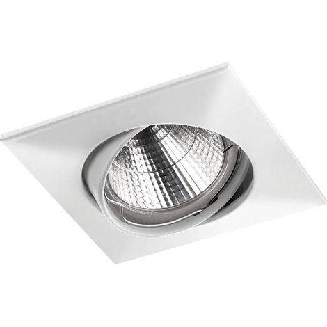 Empotrable techo tilt NIX Cuadrado ajustable GU5.3 50W Blanco (1/3)
