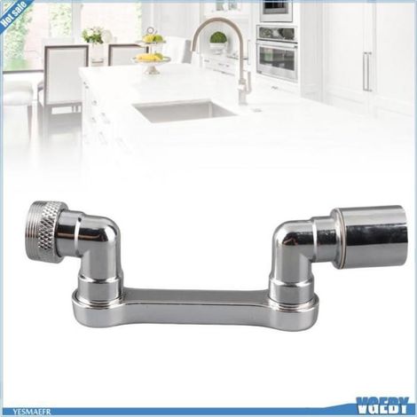 Ashata Rallonge de robinet rotative Rotating Faucet Extender 360° 1080° Mechanical Arm Faucet Nozzle Aerator For beaute visage (1/5)