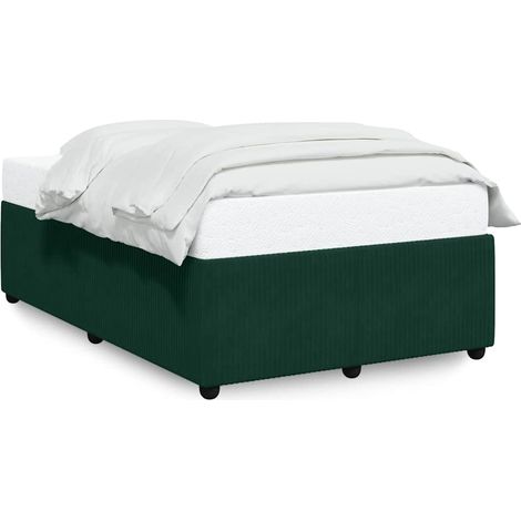 Maison Exclusive - Giroletto senza Materasso Verde Scuro 120x200 cm in Velluto (1/5)