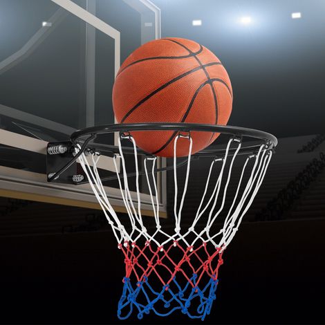 Panier de Basket Anneau Suspendu avec Filet Universel Ø45 CM Noir CWXT6232 MaisonChic (1/3)