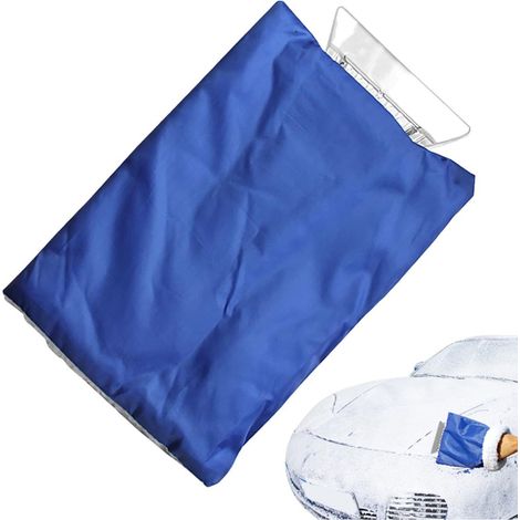 1 unité raclette à glace pour voiture, manche isolé anti-froid, lame en plastique souple, pour vitres givrées de berlines, SUV et camping-cars