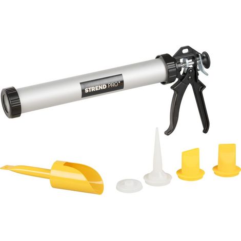 Set Strend Pro, Pistole Auspress und Aufsätze, 600 ml, 6-teiliges Set (1/2)