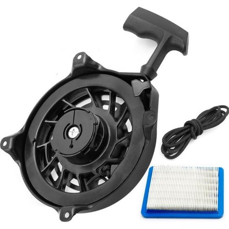 Démarreur inversé pour tondeuse à gazon Briggs & Stratton 497680 – Compatible moteurs Quantum – Plastique et métal – Faible bruit et durabilité