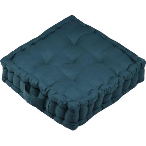 Coussin de Sol - Taille 42 x 42 x 10 cm- Couleur Emeraude - Modèle Qualité exceptionnelle - Assise Confortable (1/4)