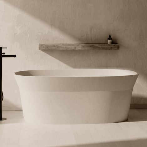Bañera exenta Solid Surface moderna ARMONIS  165 cm