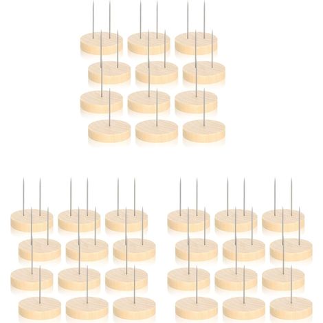 36 Pièces Support de Poupée au Crochet Support de Poupée en Feutre Animal Poupée Jouet Base en Bois Support Figurine d'action Support (1/5)