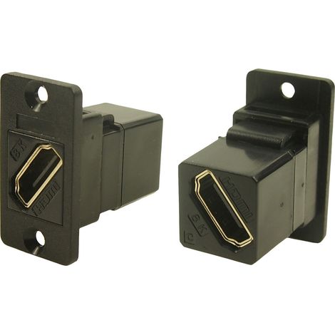 Cliff CP30688 HDMI-Adapter Buchse, Einbau   Schwarz 1 St.
