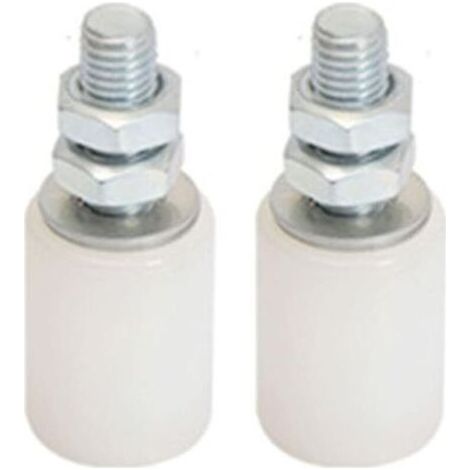 Poulie de porte coulissante 2Pcs – Roulettes pivotantes en nylon haute densité – Résistantes à l'usure et à la corrosion – Pour portes coulissantes et granges (1/5)