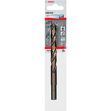 2608585867 - Punte per metallo HSS-Co, DIN 338 11 x 94 x 142 mm (1/4)