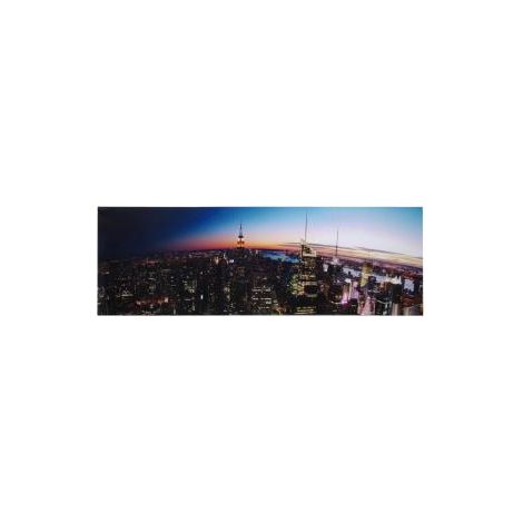 Cuadro impreso ciudad de noche cm45x140