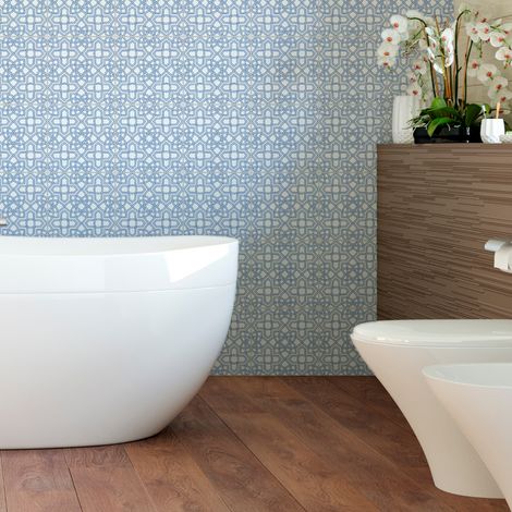 Sticker Mural Carrelage adhésif Cuisine Salle de Bain - 9 STICKERS CARRELAGES ORIENTAL MOHAMMÉDIA - 9stickers10x10cm (1/5)
