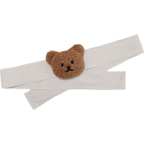 Embrasses de rideaux brodées tête d'ours, cordon d'attache, décoration pour chambre d'enfant, ours brun (1/5)